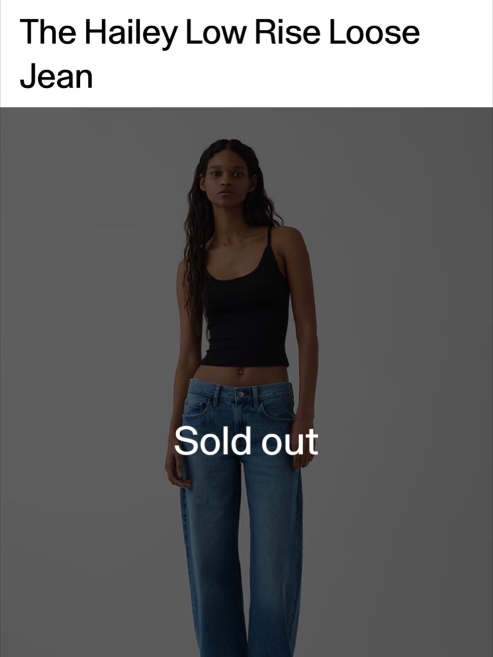 Hailey Low Rise Loose Jean - Picture 4 of 4